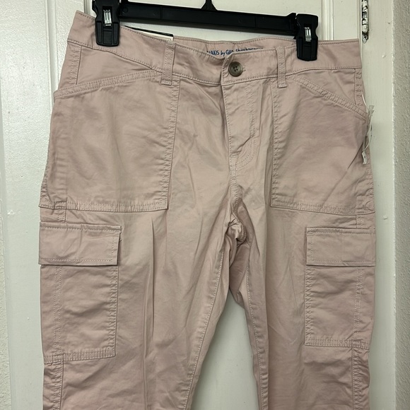 Gap NWT Pink Skinny Boyfriend Pants Cargo Pastel Size 6 Ankle Length khakis - Picture 3 of 10